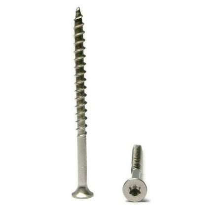 Star Drive Deck Screws 305 Stainless Steel Type 17 Point #8 x 2-1/2 Qty
