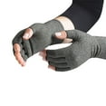 thumbnail image 4 of Guantes de presión para deportes en interiores, de fibra de cobre, antideslizantes, con dosificación de presión y de medio dedo, 4 of 5