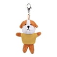 thumbnail image 2 of Made by Alien Personalized Cute Stuffed Animal Bull Dog Plush Key Chain, Fashion Accessory Backpack Clips, Kindergarten Gift, Handbag Pendant (Yellow Shirt), 2 of 2