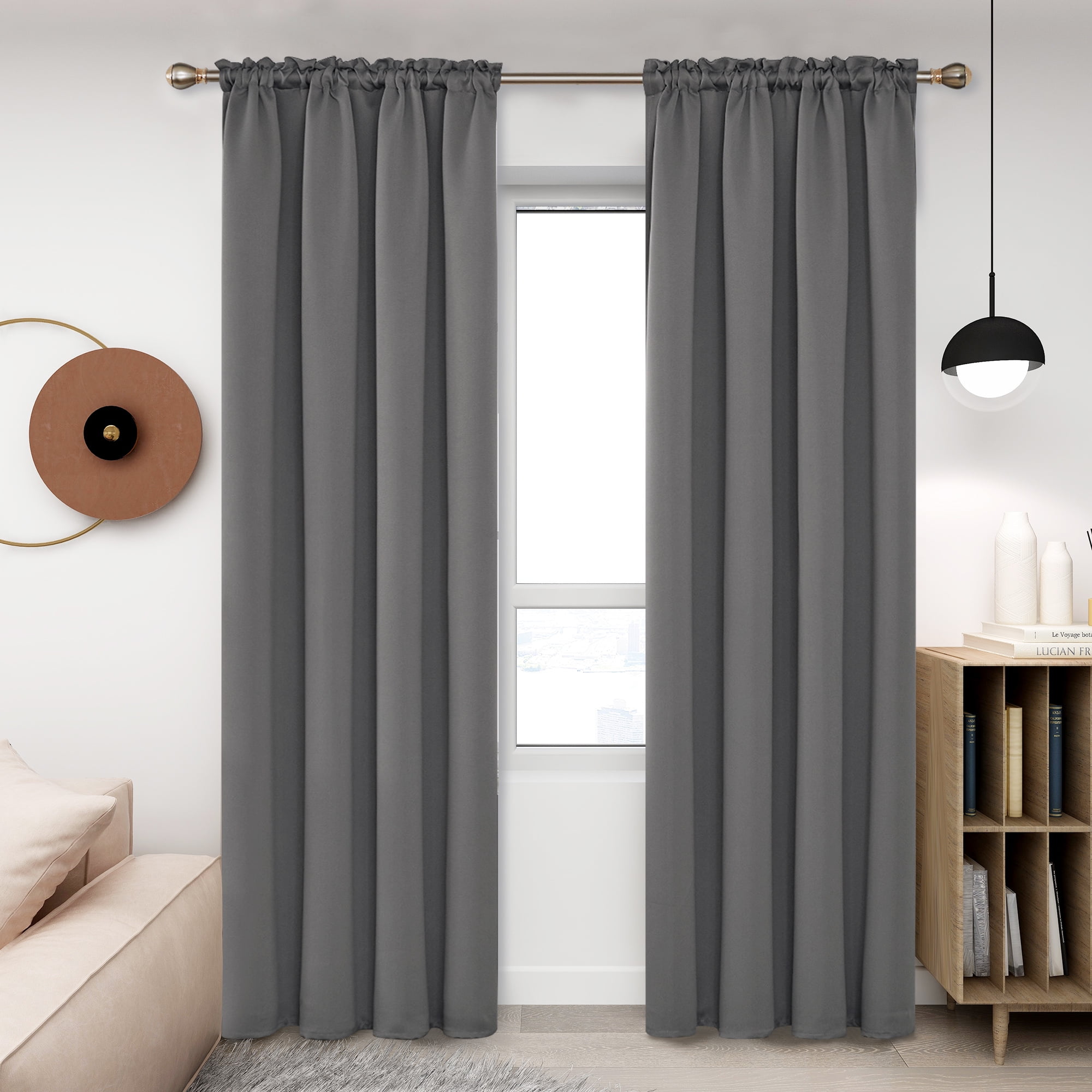 Details about   Silver Velvet Curtain 96" H Panel Window Treatment Drape w/Rod Pocket Backdrop 