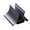 grey, variant on Gravitating Auto-Lock Vertical Laptop Stand with Heat Dissipation, Silicone Base & Space-Saving ABS Design