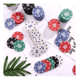 thumbnail image 5 of 100 Pzas Fichas Poker Con Caja De Almacenamiento De Plástico Belug, Multicolor, 5 of 5
