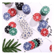 thumbnail image 5 of 100 Pzas Fichas Poker Con Caja De Almacenamiento De Plástico Lab.G, Multicolor, 5 of 5