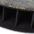 thumbnail image 3 of Cipaher Cuero Control Remoto Caja Organizadora Bronce Flor Patrón Escritorio Almacenamiento Pequeños Accesorios, 3 of 6