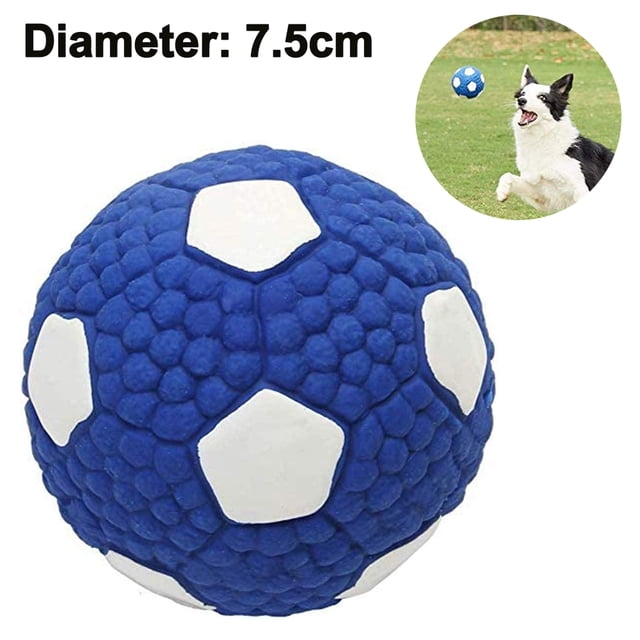 Durable Squeaky Dog Play Chew Fetch Ball Traje de fútbol para juguetes interactivos Fetch and Play Accesorios Ormromra 220639-1