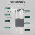 thumbnail image 2 of In-Wall Water Tank Inlet Valve for Toilet - Wall-Mounted G3/8 Inch Water Valve Accessories for Efficient Water Supply, 2 of 5
