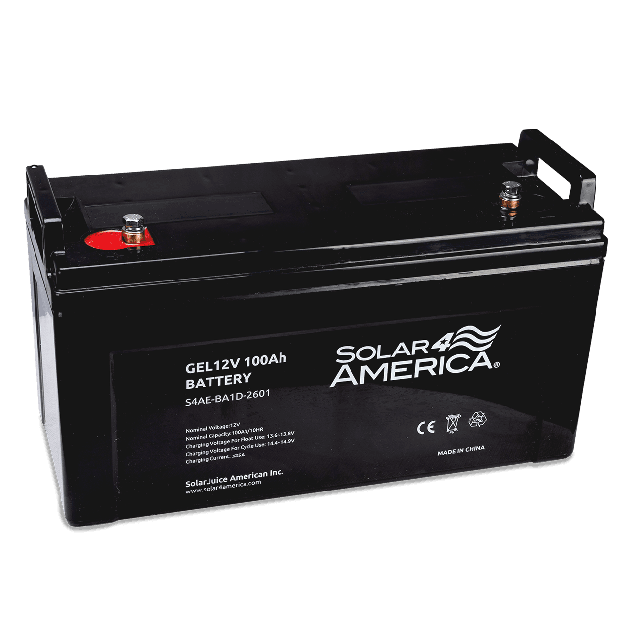 12V 100AH Rechargable Gel Battery