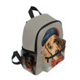 thumbnail image 2 of FORMRS School Backpack with Front Zippered Pocket 12" Student Travel Daypack, Yellow Dog Artist, 2 of 6