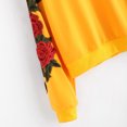 thumbnail image 4 of Chandail en Molleton à Manches Longues pour Femmes avec Broderie Rose, Col Rond, Pull-Over, 4 of 6