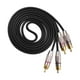thumbnail image 5 of Cable de audio estéreo 2RCA a 2RCA, adaptador de cable duradero multipropósito profesional para altavoz de audio en el hogar Auriculares 1m shamjiam Cable estéreo, 5 of 7