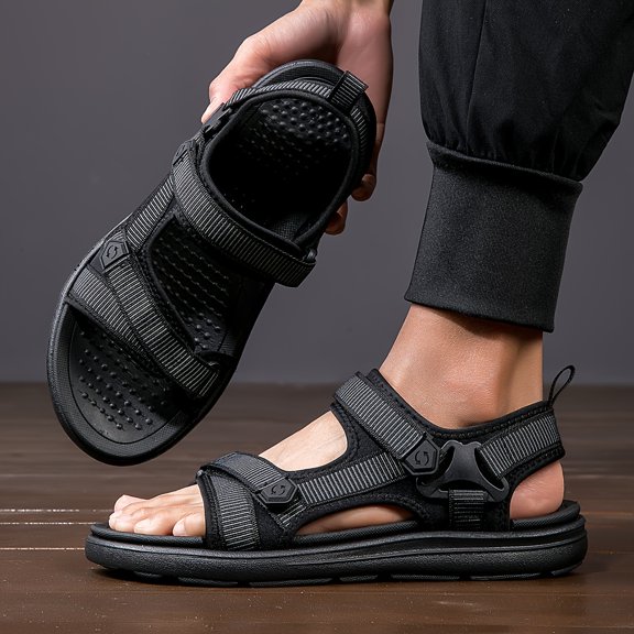 Comfy Breathable Open Toe Sandals - Men's Non Slip Casual Shoes For Outdoor Hiking, Trekking Activities