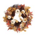 thumbnail image 1 of Wreath w/ White Pumpkins, 1 of 5
