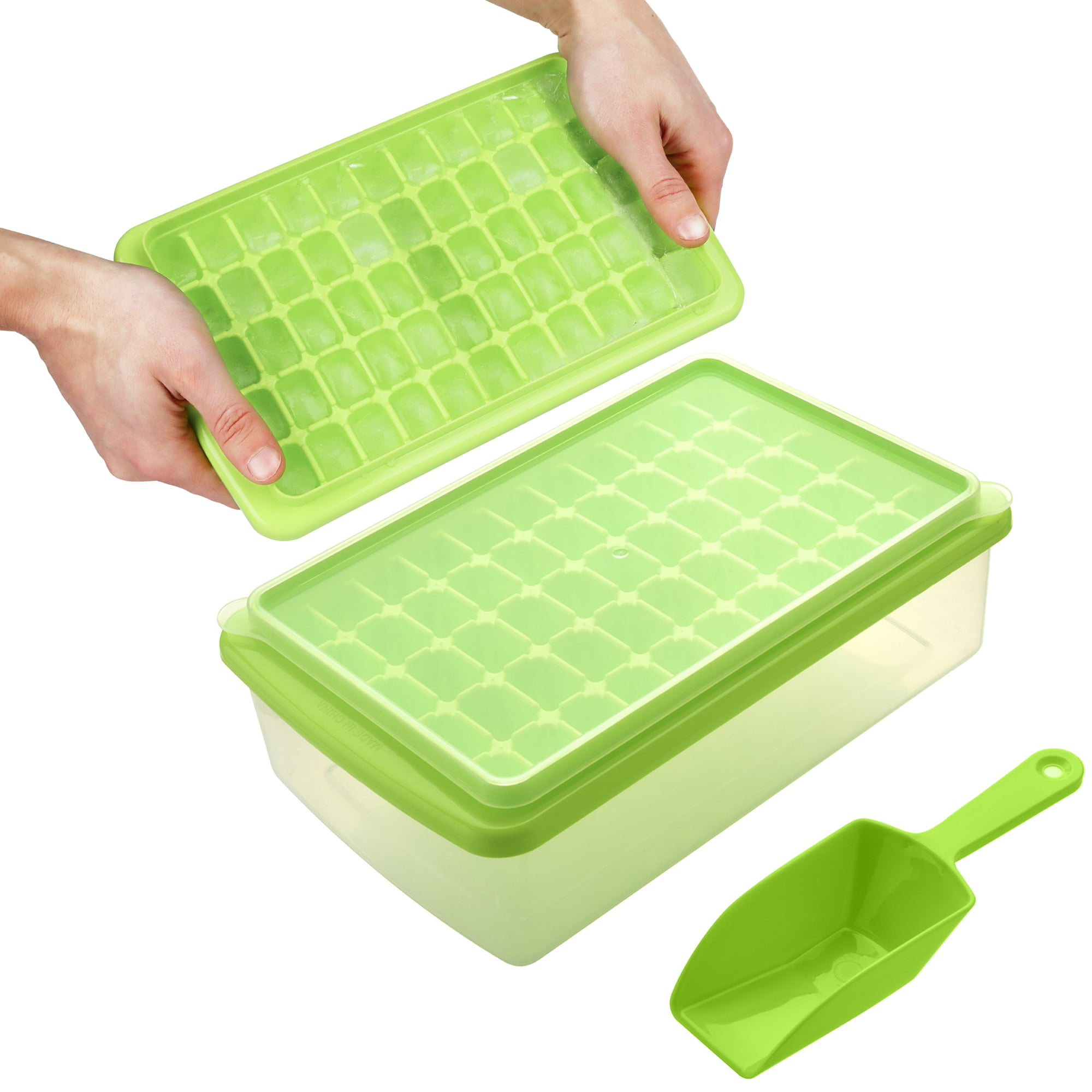 Mind Reader Silicone Ice Trays Green Set Of 4 Trays - Office Depot