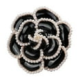 thumbnail image 5 of FNNMNNR Camellia Brooch Female High-End Pearl European And American Silk Scarf Buckle Retro Corsage Cute Pin Jewelry Clothing Accessories, 5 of 16