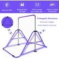 thumbnail image 4 of Expandable Gymnastics Bar for Kids - Height Adjustable Junior Training Bar for Home, Folding Gymnastic Horizontal Bars Equipment Purple, 4 of 8