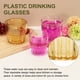 thumbnail image 5 of Vasos de plástico reutilizables transparentes Uxcell, set de vasos de 6.8oz, taza de agua de plástico irrompible apilable para cerveza, cóctel, agua, jugo, whisky (Naranja, 2 piezas), 5 of 7