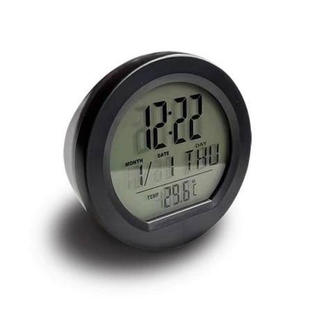 Solar Powered Clock with Temperature Monitoring Function for Environmentally Enthusiasts, Plastic Body