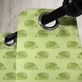 thumbnail image 4 of Ambesonne Hedgehog Grommet Curtain, Spiny Mammals Green, 50" x 54", Pistachio and Lime Green, 4 of 6