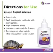 Zymox Zylafen Topical Solution for Reptiles, 1.25 oz. Soothes Irritated Skin