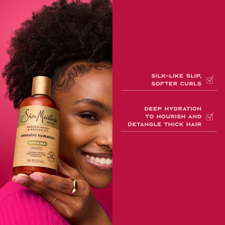 SheaMoisture Hydration Hair Milk, 8 fl oz, Manuka Honey + Mafura