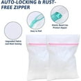 thumbnail image 5 of SHAR 2 Pack Reusable Laundry Net,Washing Net,Laundry Net,Mesh Laundry Washing Bag,Washing Machine Bag with Zipper for Stockings,Bra,Lingerie(40cm×30cm), 5 of 5