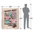 thumbnail image 5 of I Love Lucy Blanket, 50"x60", Friends and Chocolate Silky Touch Sherpa Back Super Soft Throw Blanket, 5 of 5