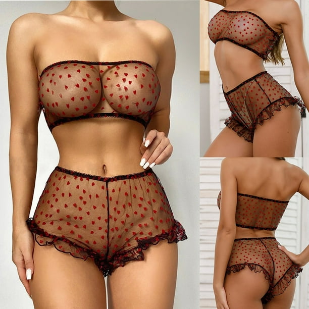 Gobao Love patrón de encaje mujeres Sexy lencería sujetador + tanga pijamas ropa interior conjuntopangjing