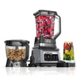 thumbnail image 1 of Ninja BN800, Procesador de Alimentos y Licuadora 3 en 1, 1200W, Auto-iQ, Vaso 700ml, Jarra 2.1L, Bowl 1.8L, Cuchillas de Acero Inoxidable, Ideal para Batidos, Salsas y Masas (Reacondicionado), 1 of 5