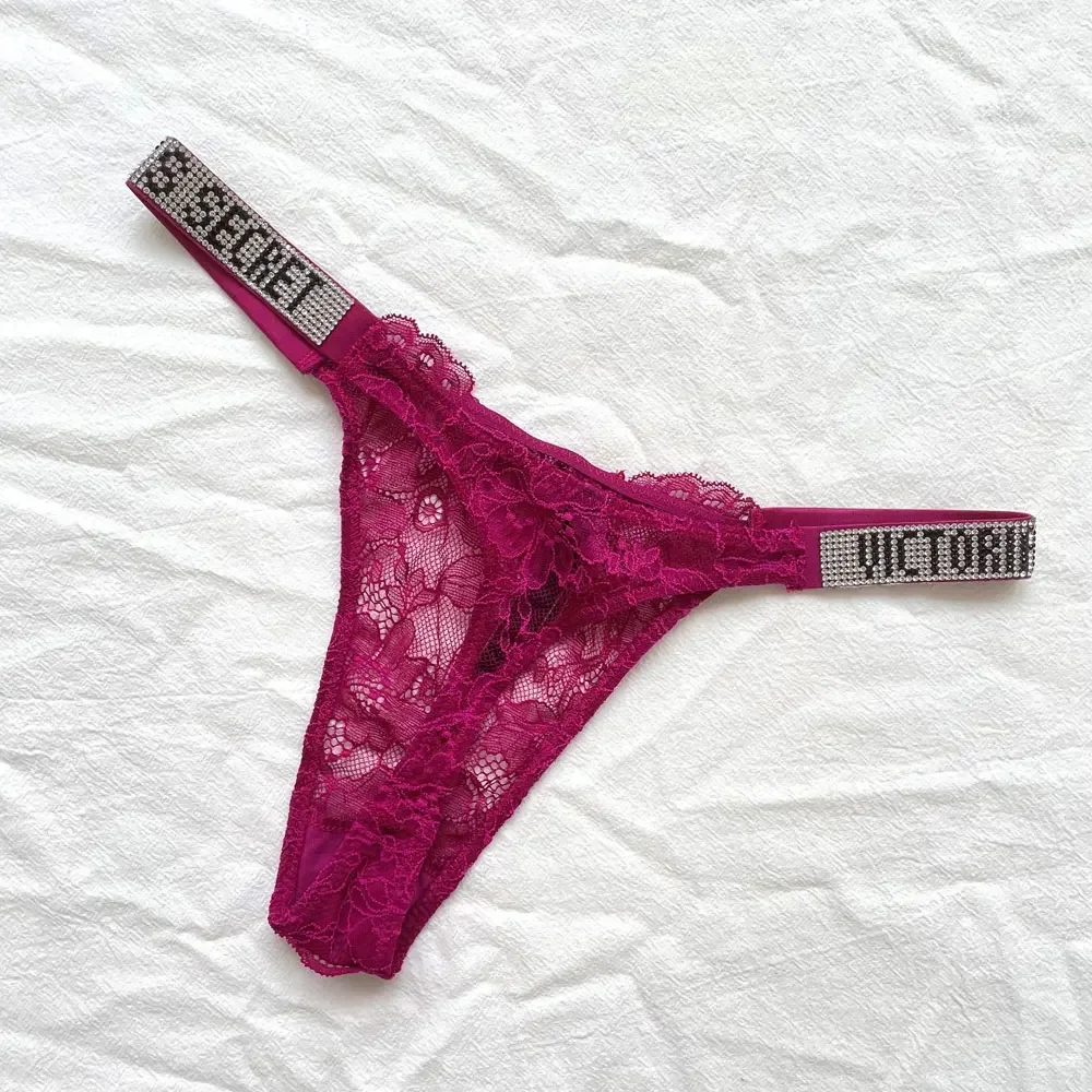 Culotte Brésilienne Victoria's Secret Luxe Lingerie V - Taille M, Noir, Neuve Avec étiquettes
