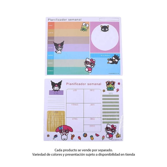 Planificador Semanal MyShop Hello Kitty y sus amigos 52 hojas Varios Modelos 1 Pieza