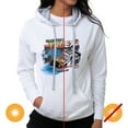 thumbnail image 2 of NASCAR Chandail à Capuchon - Martin Truex Jr - 2 Blanc par DelSol pour Femmes - 1 Pce T-Shirt (m), 2 of 2