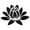 Black, variant on 3D Lotus Flower Wall Stickers - Eco-Friendly, Removable Acrylic Decor for Living Room, Bedroom, and TV Background - Creative Gift Idea