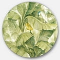 thumbnail image 1 of Designart 'Tropical Canopy II Green' Farmhouse Metal Circle Wall Art, 1 of 3