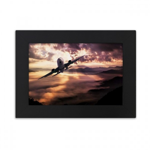 Dark Red Sky Clouds Desktop Photo Frame Ornaments Picture Art Painting