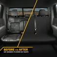 thumbnail image 5 of CAT PU Leather Rear Bench Seat Cover - Black, 60/40 Split Fit for Cars, Trucks, SUVs - Waterproof, Scratch-Resistant, Semi-Universal Fit Rear Seat Protector for Most Auto Interior - Easy Install, 5 of 9
