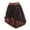Coffee, variant on Womens Retro Irregular Elastic Skirt - Lace Trim High Waist Swing Skirt for Halloween Vintage