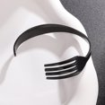 thumbnail image 1 of Fashion Design Stainless Steel Curved Tableware Fork Open Bracelet for Men and Women, Personality Charm Hip Hop Casual Jewelry Gift, 1 of 5