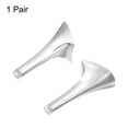 thumbnail image 3 of Uxcell 1pair Heel Repair Replacement 1.77"x3.54" High Stiletto Heel DIY for Women Shoe, Silver Tone, 3 of 5