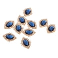 thumbnail image 1 of simhoa Lot de 10 Boutons Plats Boutons Embellissements de Robe de Mariage Strass pour Bleu, 1 of 8