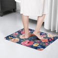 thumbnail image 4 of Pioneer Flower Floral Print Flannel Non Slip Door Rugs,Washable Door Mats Indoor,Decorative Door Mats,Dirt-Resistant and Absorbent Doormat for Entrance,Bedroom,Kitchen,Bathroom,23.5"x16", 4 of 5