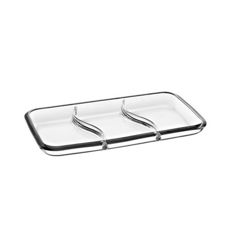 Majestic Crystal Ducale Relish Divided Serving Dish