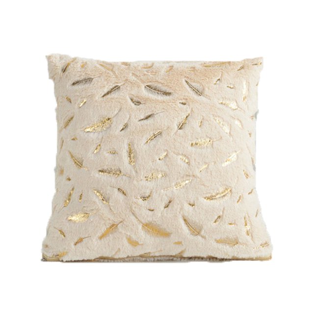 AMERTEER Housse de Coussin en Peluche Douce pour Canapé Lit