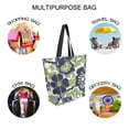 thumbnail image 7 of FORMRS Womens Canvas Tote Bag with Zipper Inner Pocket Shoulder Handbag, Retro Floral Pattern, 7 of 7