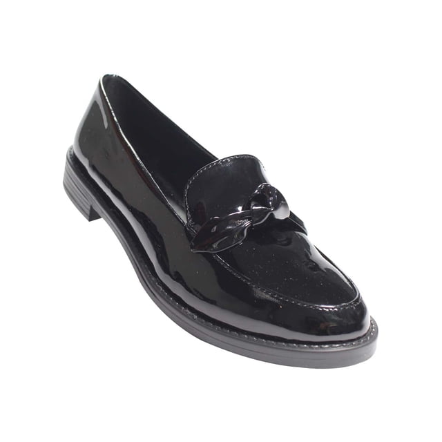MOCASIN CASUAL LEON MUJER NEGRO CHAROL 20133a LEON 20133ap