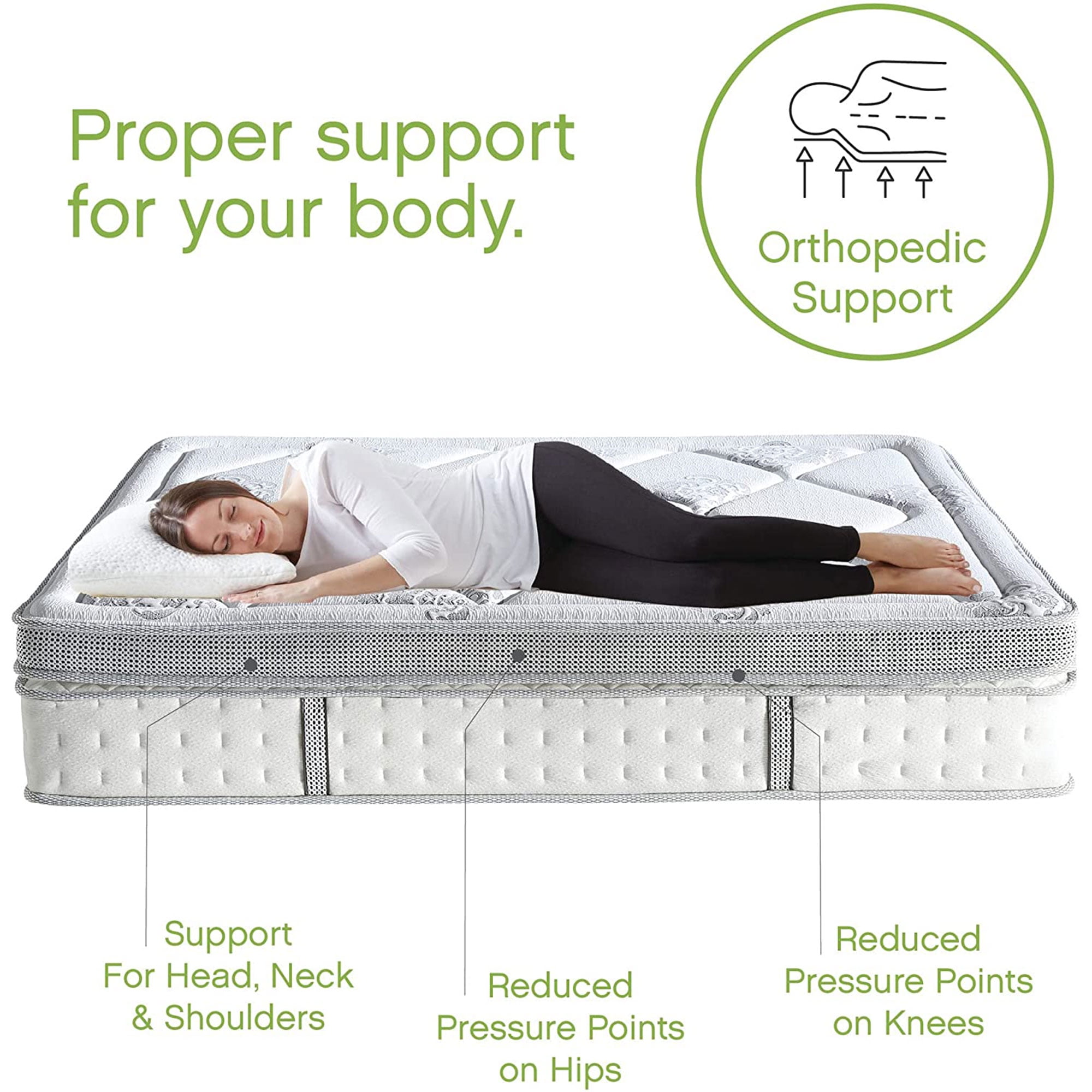 Cool Gel Gramercy 14" Full Pillow Top Hybrid Mattress