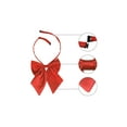 thumbnail image 3 of INSPIRE CHIC Women's Adjustable Solid Color Pre-tied Bowknot Uniform Bow Tie Red, 3 of 5