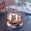 thumbnail image 3 of Hippie British Shorthair Portrait oil painting Watercolor Tie-dye Vintage 11oz Whiskey Glass Mug Cat Lover Kitten Owner Gifts Whiskey Cocktail Glasses Cup - 00015, 3 of 5