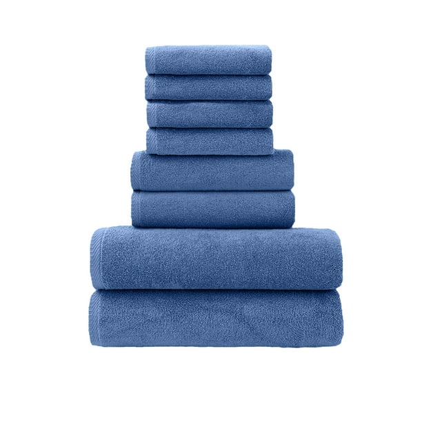 Toallas para Baño 8 Juegos de Toallas de Baño, Juegos de Toallas Absorbentes Gruesas Y Suaves, 8 Toallas de Regalo para Lavar la Cara Del Hogar