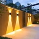 thumbnail image 1 of 2X Luz de Pared Exterior 2LED Impermeable Solar IluminacióN Ambiental Exterior Luces Blancas CáLidas Luces de JardíN LáMpara de Pared Exterior, 1 of 5