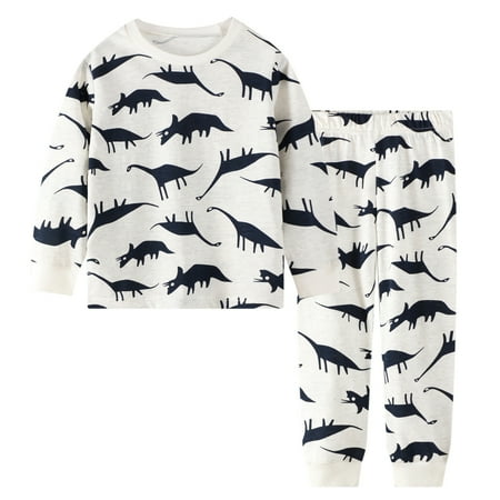 

Pajamas For Boys Toddler Kids Pjs Children Sleepwear Long Sleeve Clothes CHMORA